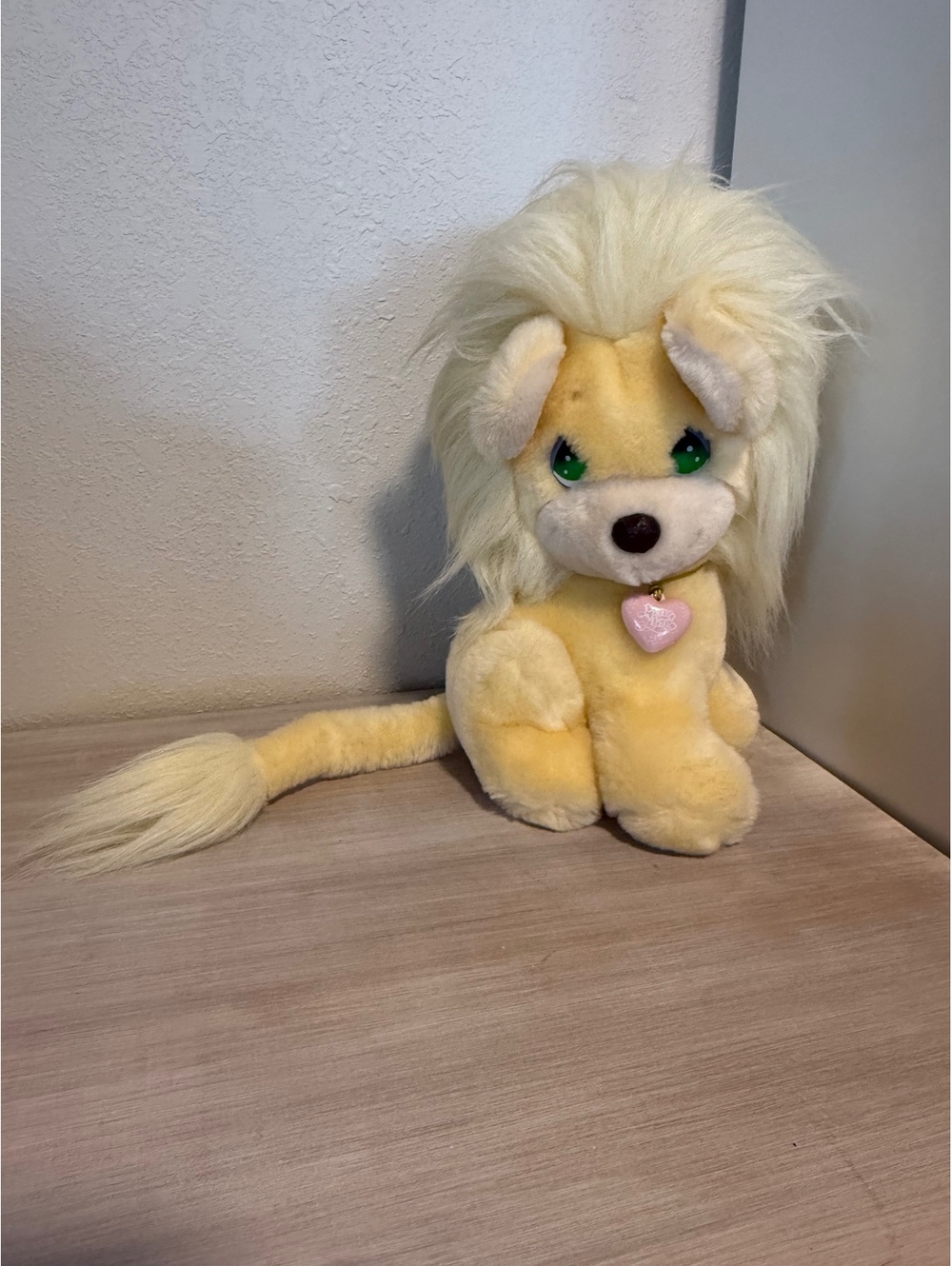 Vintage Precious Moments Plush Lion with Long Mane and Tail